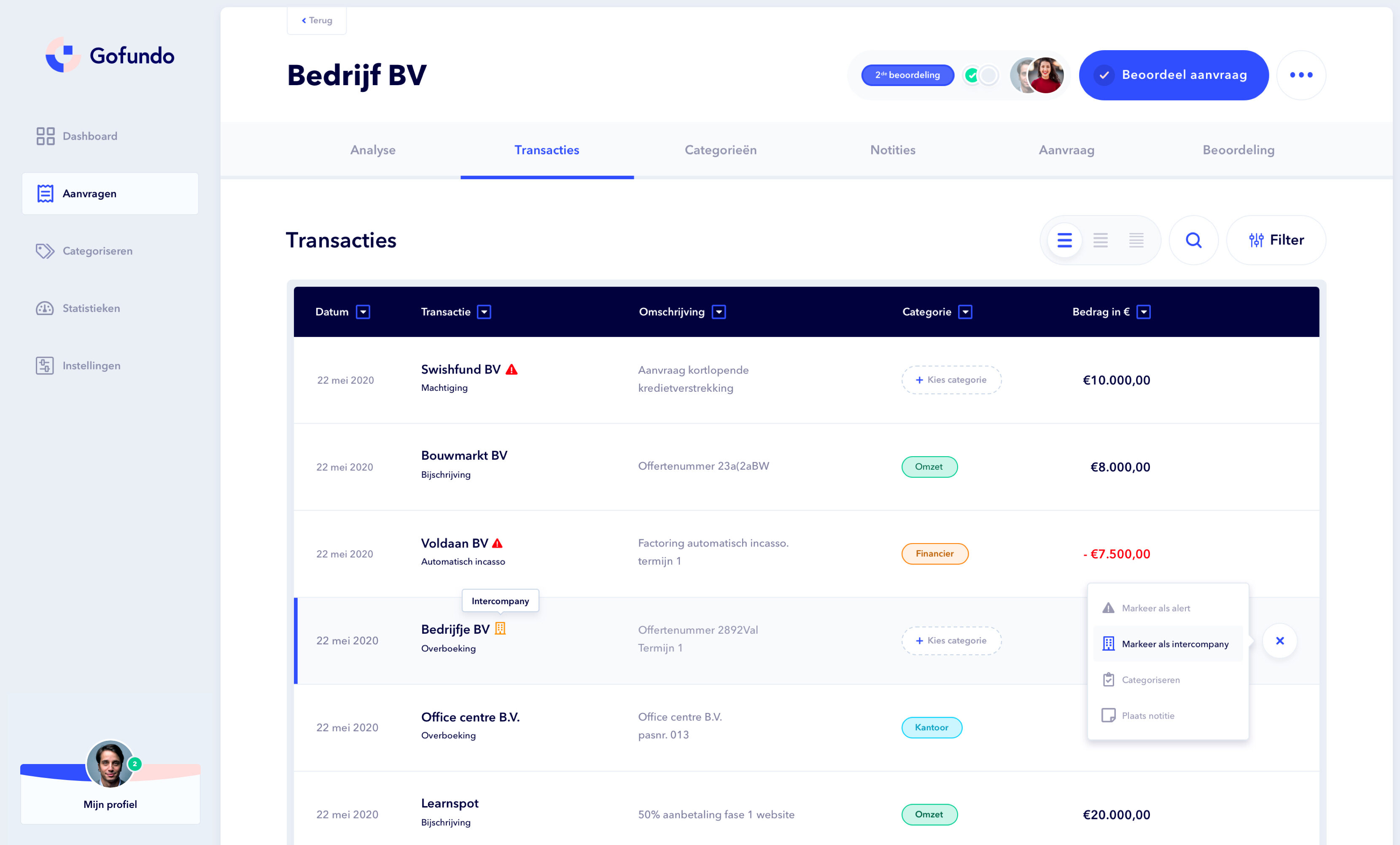Transaction Overview